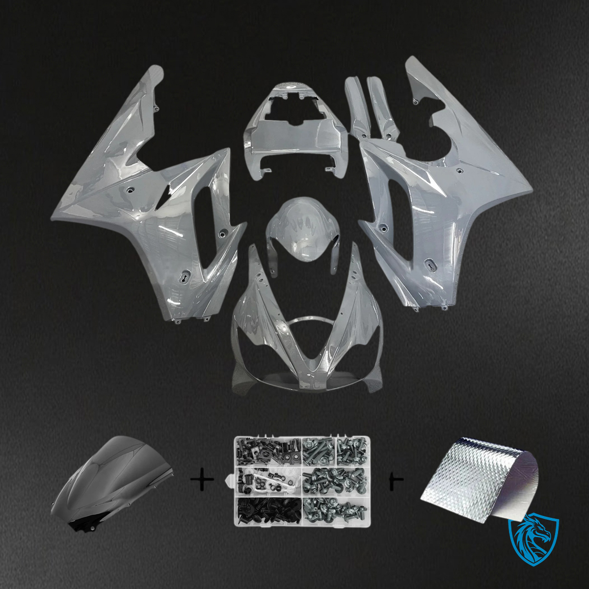 Triumph Daytona 675 (2006-2008) Gray - Fairing Kit