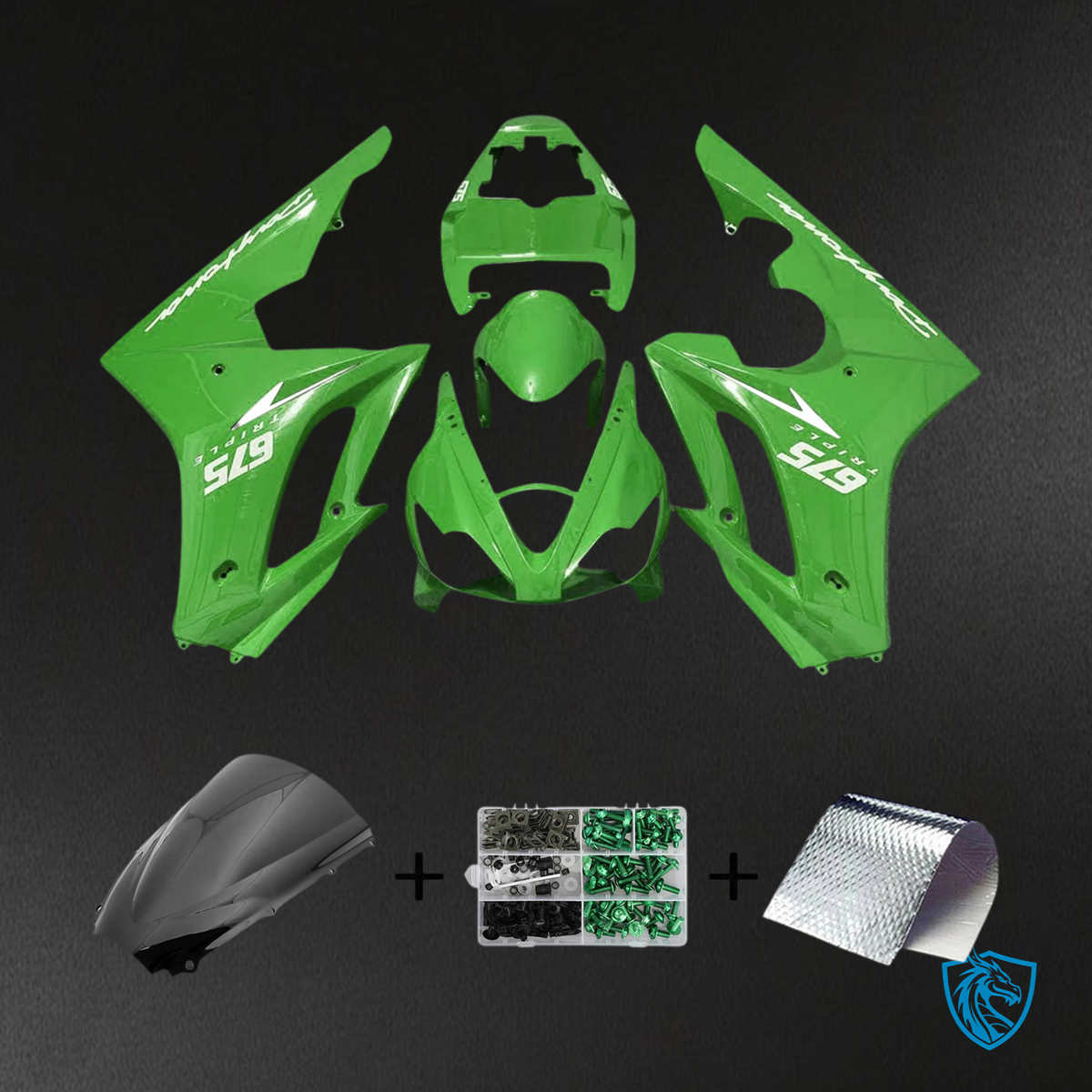 Triumph Daytona 675 (2006-2008) Green - Fairing Kit