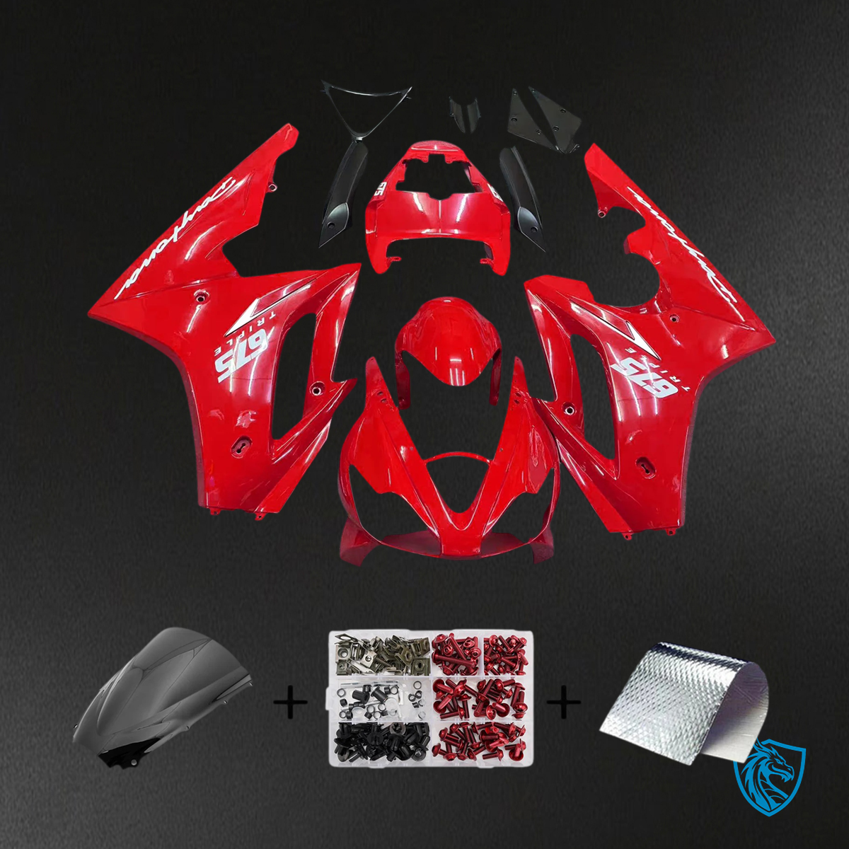 Triumph Daytona 675 (2006-2008) Red - Fairing Kit