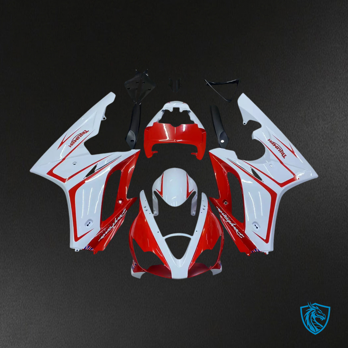 Triumph Daytona 675 (2006-2008) Red & Green - Fairing Kit