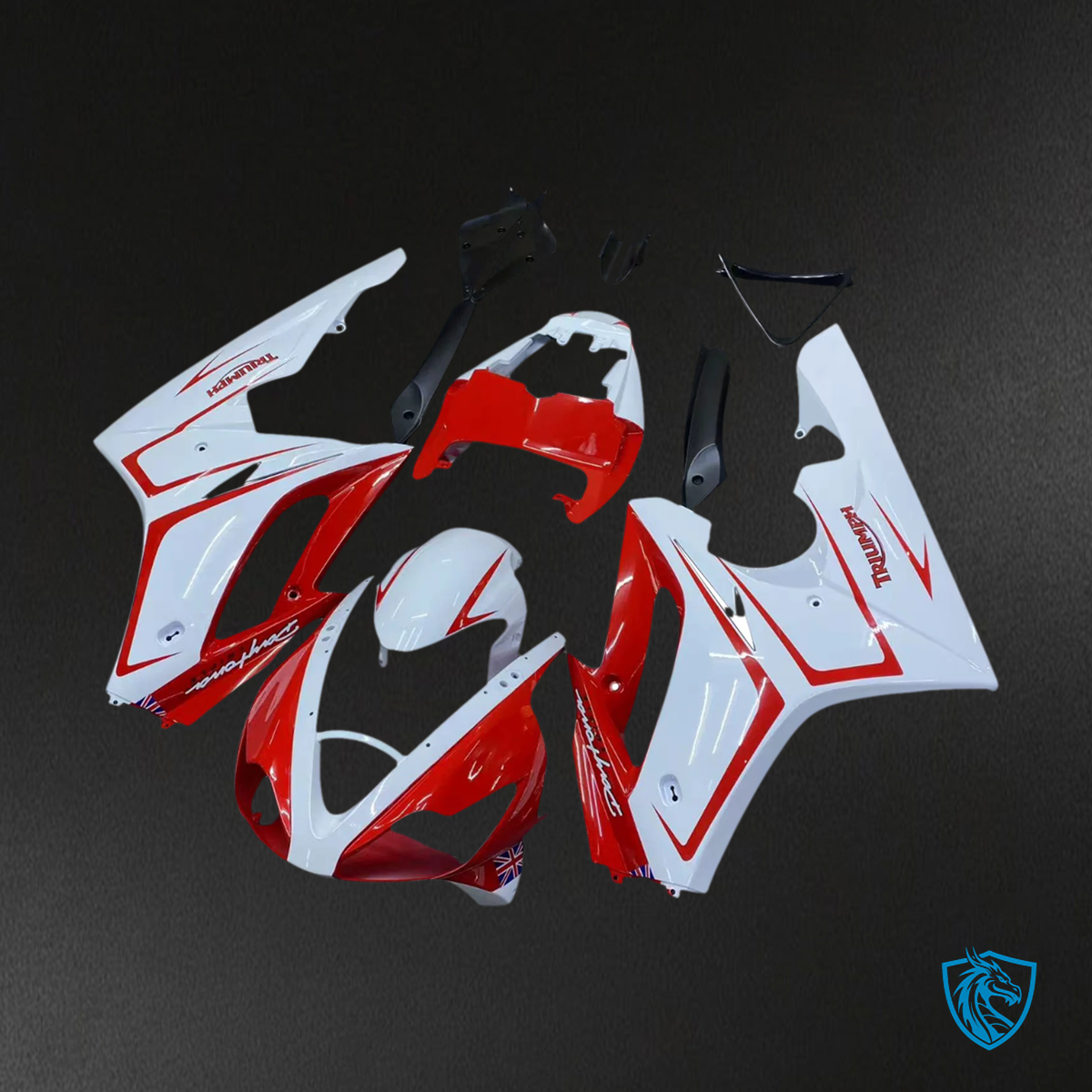 Triumph Daytona 675 (2006-2008) Red & Green - Fairing Kit