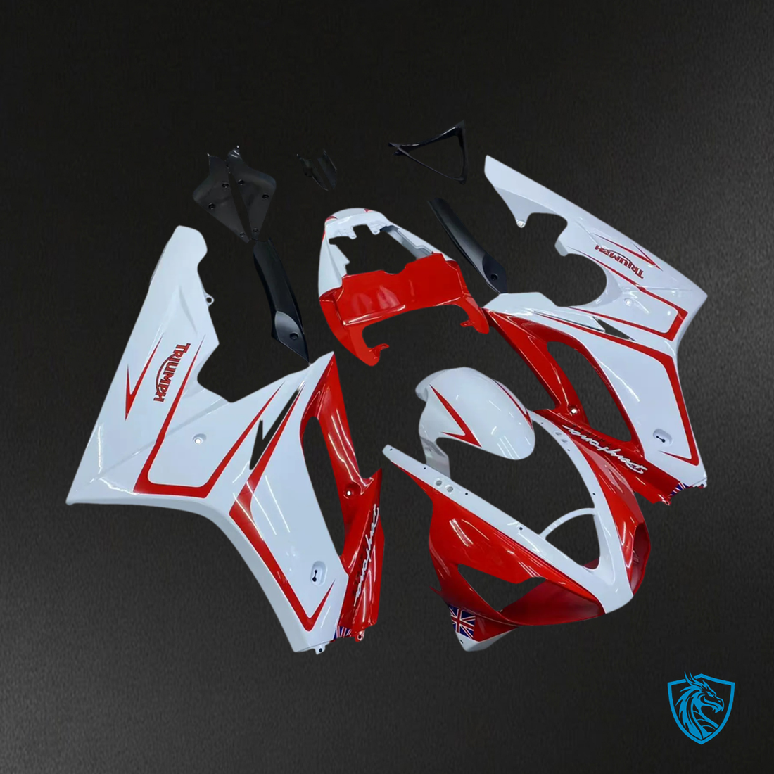 Triumph Daytona 675 (2006-2008) Red & Green - Fairing Kit