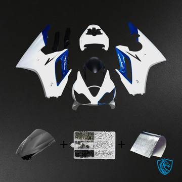 Triumph Daytona 675 (2006-2008) White & Blue - Fairing Kit