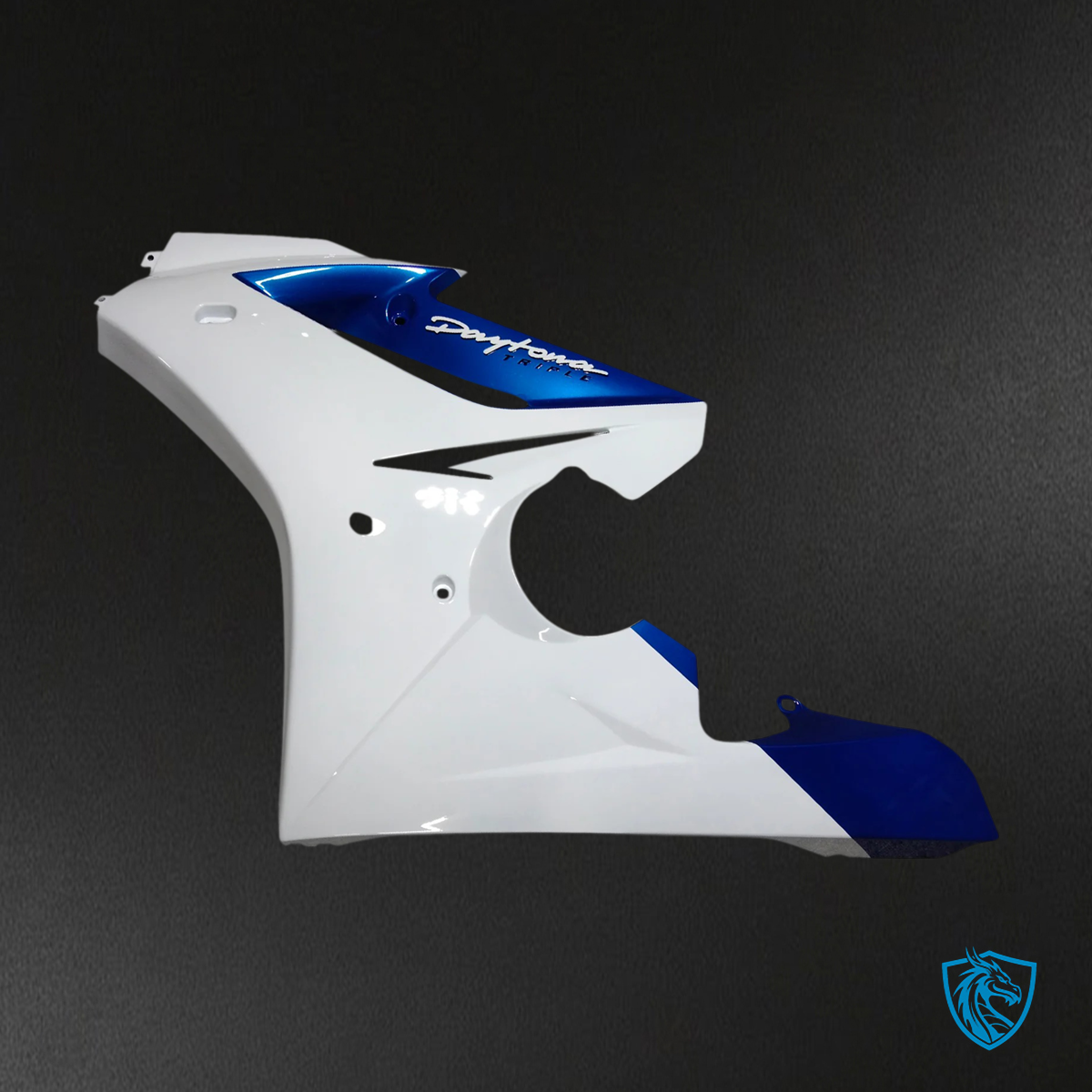 Triumph Daytona 675 (2006-2008) White & Blue - Fairing Kit