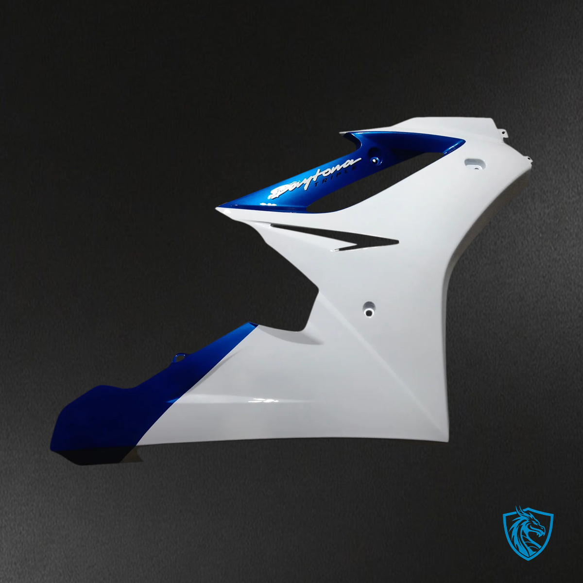 Triumph Daytona 675 (2006-2008) White & Blue - Fairing Kit