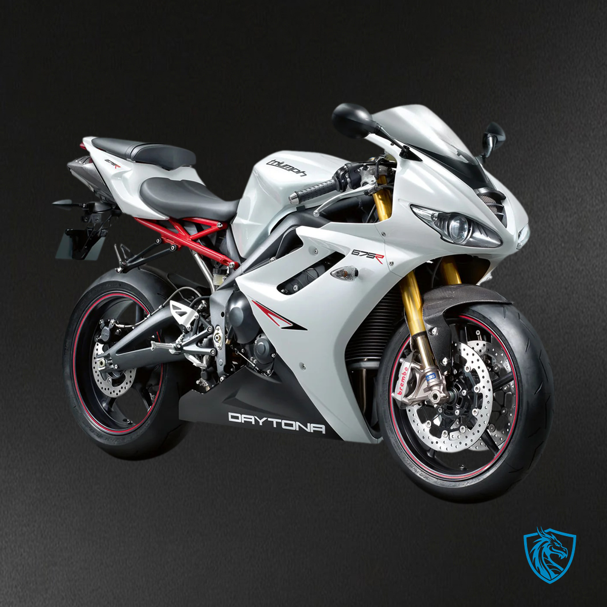 Triumph Daytona 675 (2006-2008) White - Fairing Kit