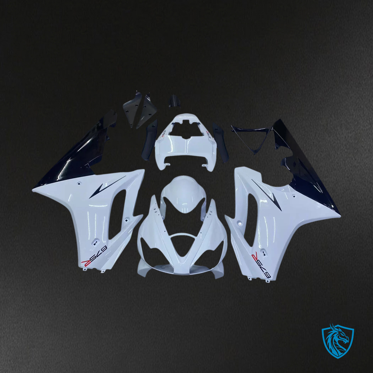Triumph Daytona 675 (2006-2008) White - Fairing Kit