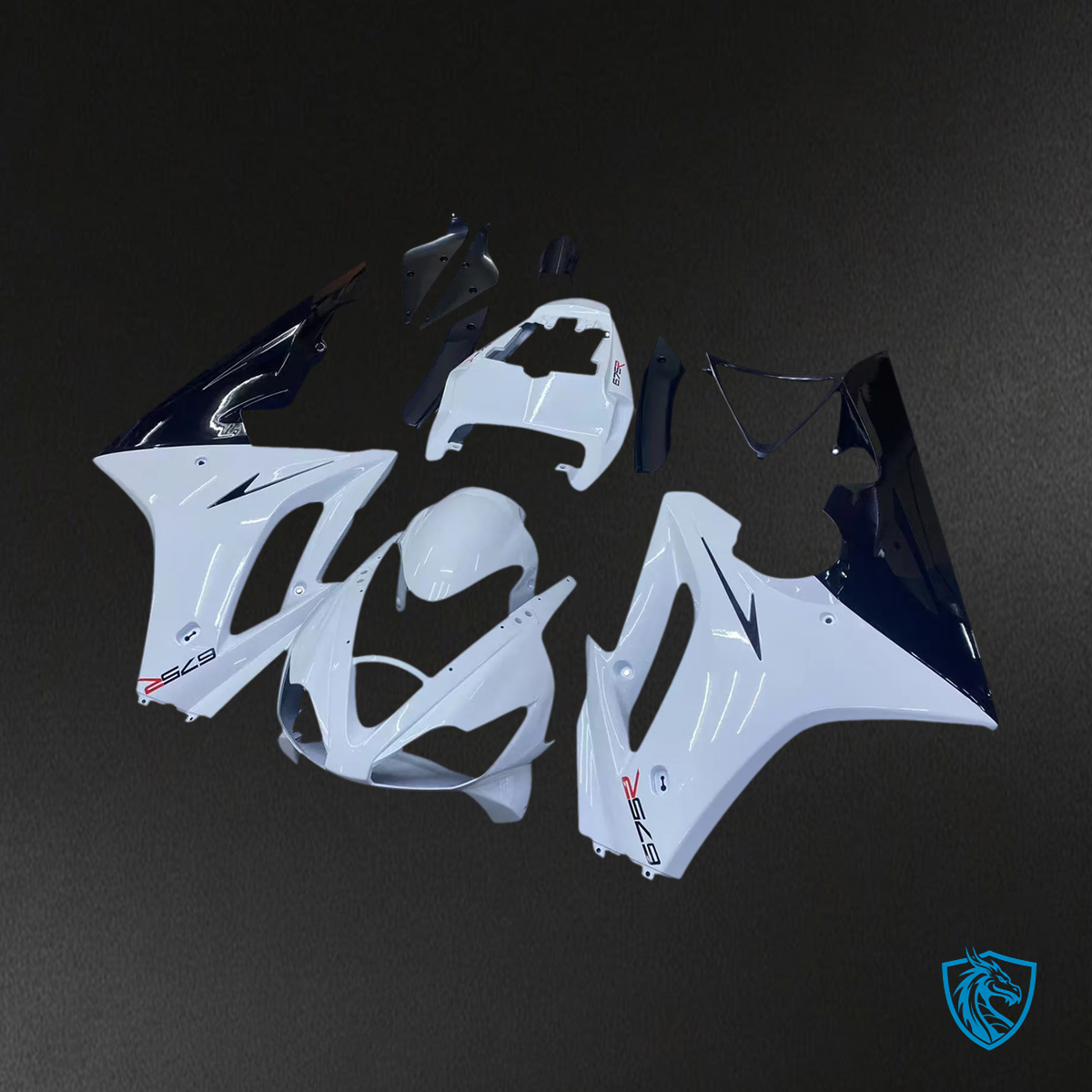 Triumph Daytona 675 (2006-2008) White - Fairing Kit