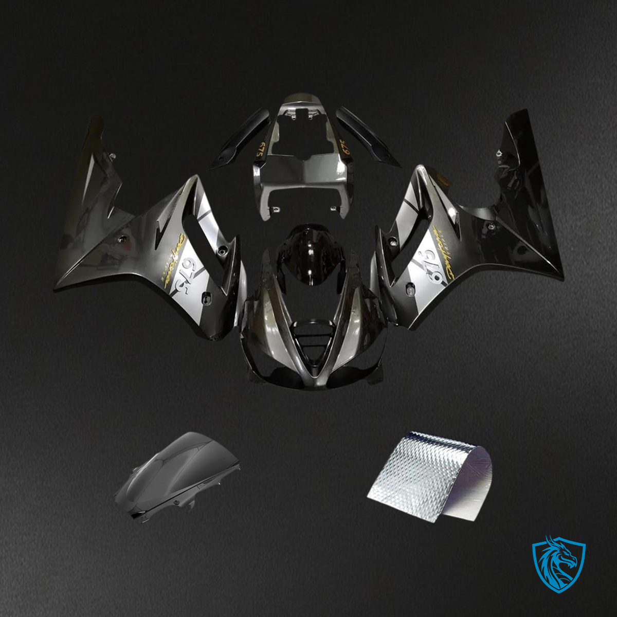 Triumph Daytona 675 (2009-2012) Black Style3 - Fairing Kit