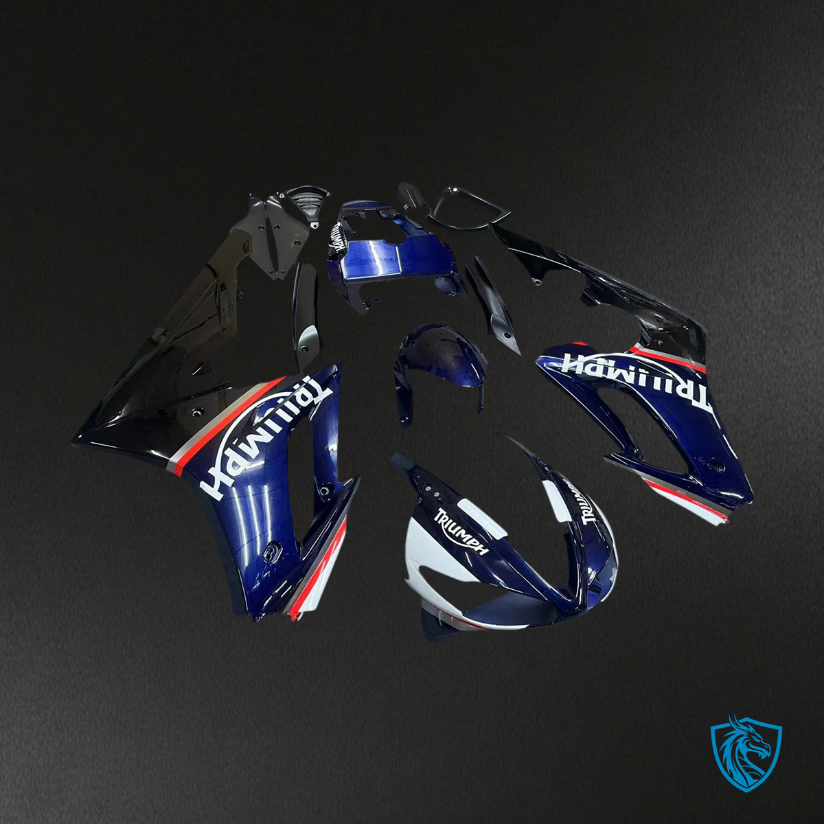 Triumph Daytona 675 (2009-2012) Blue & Black Style2 - Fairing Kit
