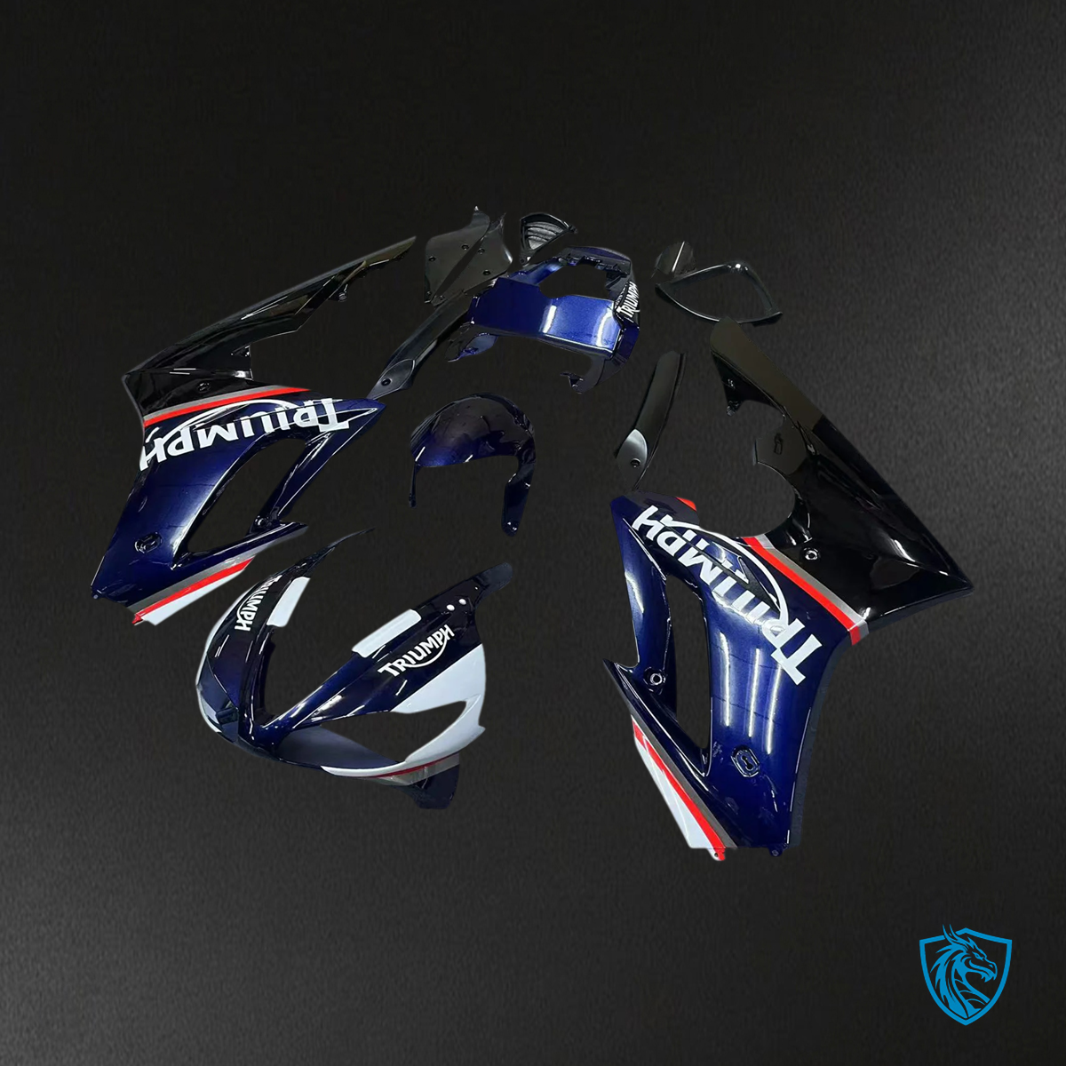 Triumph Daytona 675 (2009-2012) Blue & Black Style2 - Fairing Kit