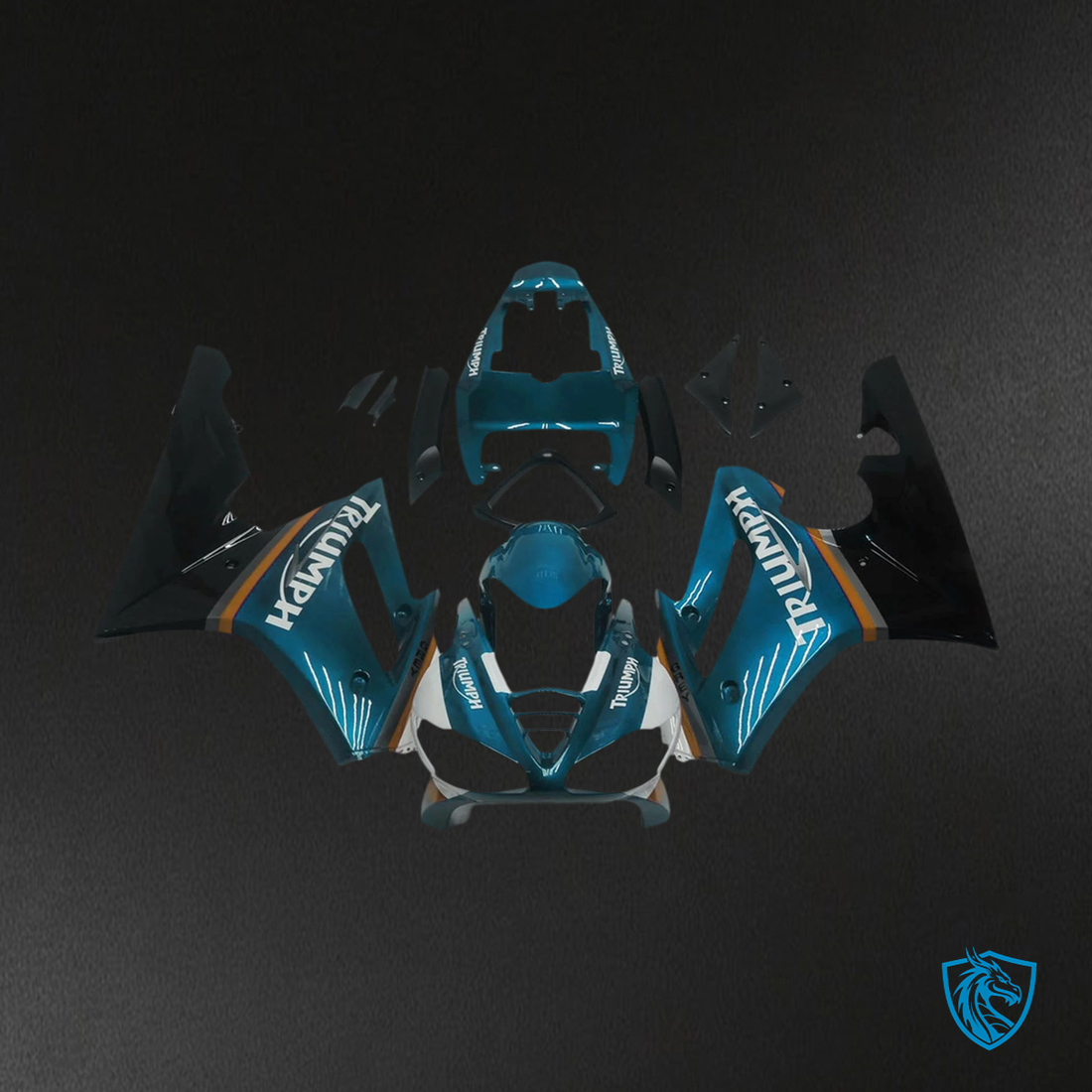 Triumph Daytona 675 (2009-2012) Blue & Black Style3 - Fairing Kit