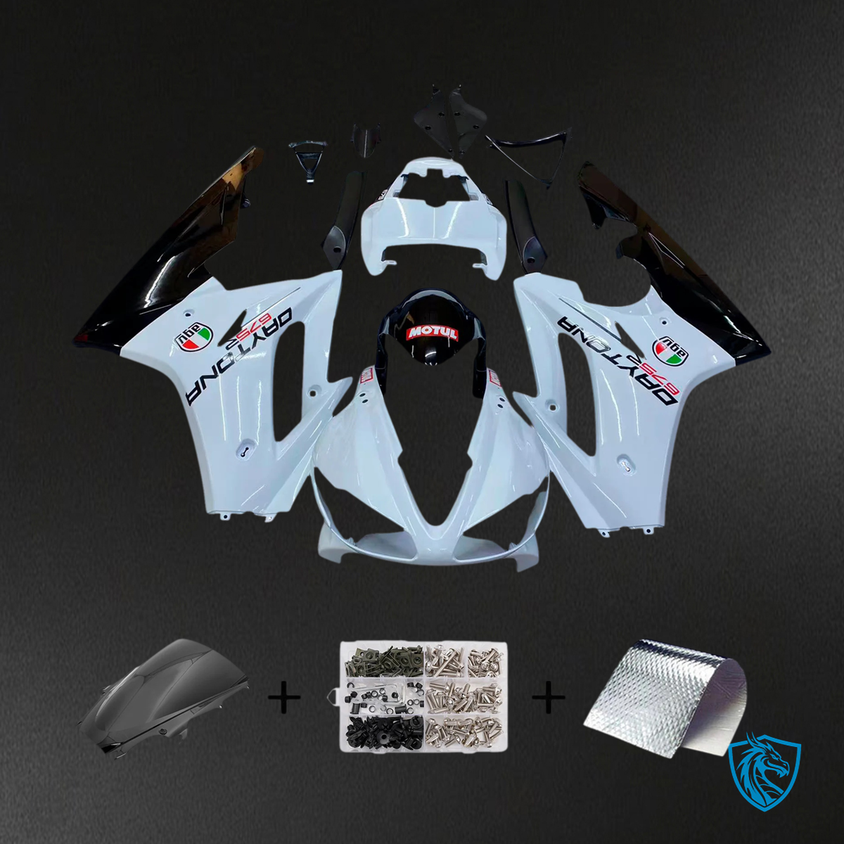 Triumph Daytona 675 (2009-2012) White -  Fairing Kit