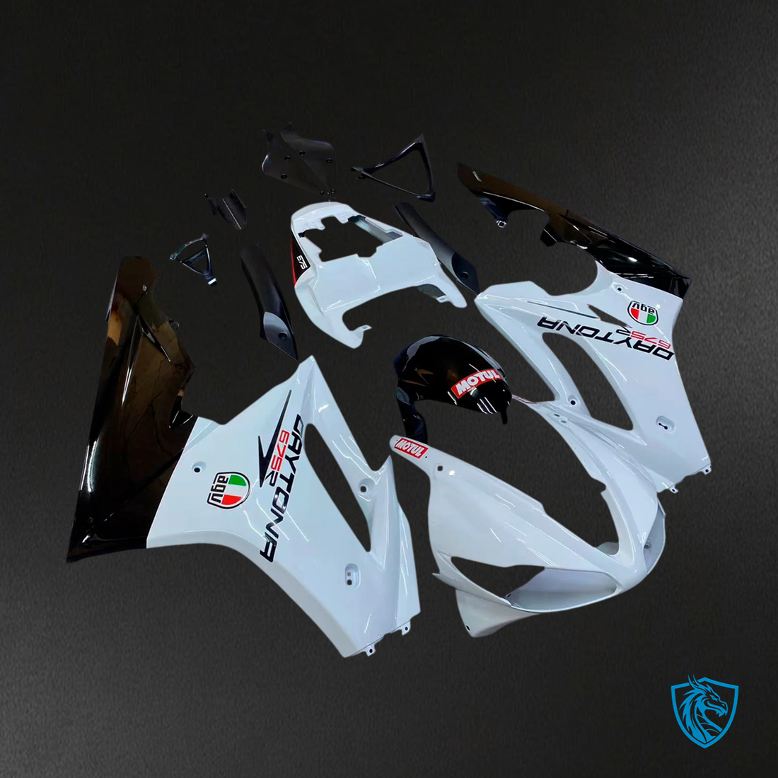 Triumph Daytona 675 (2009-2012) White -  Fairing Kit
