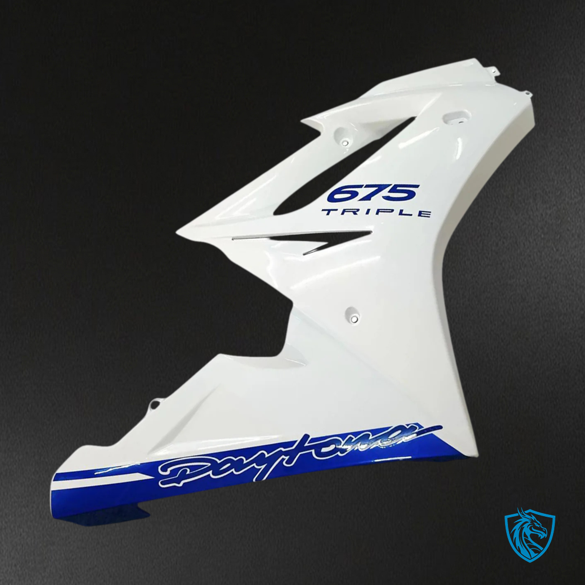 Triumph Daytona 675 (2009-2012) White & Blue - Fairing Kit