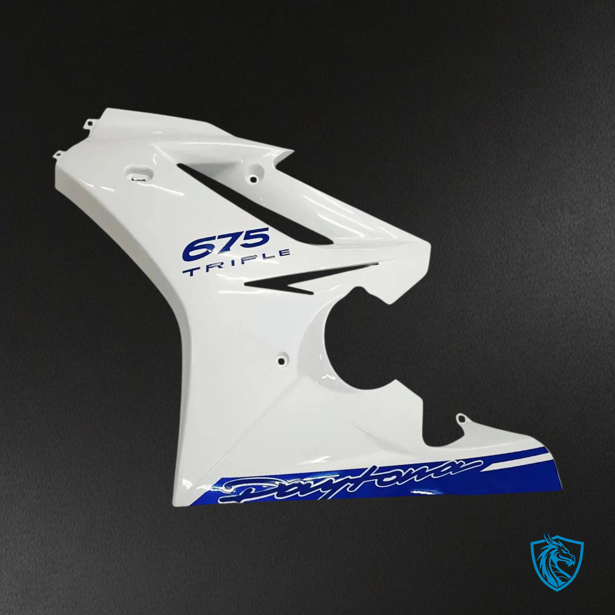 Triumph Daytona 675 (2009-2012) White & Blue - Fairing Kit