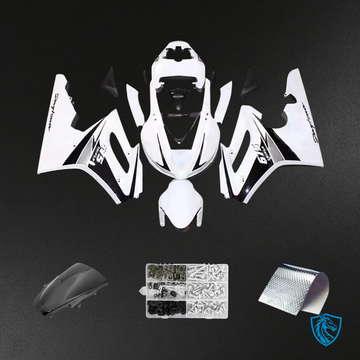 Triumph Daytona 675 ( 2009-2012) Black & White - Fairing Kit