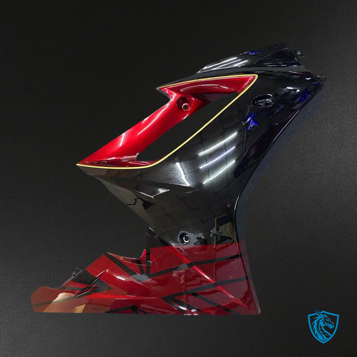 Triumph Daytona 675 (2009-2012) Dark Red & Black - Fairing Kit