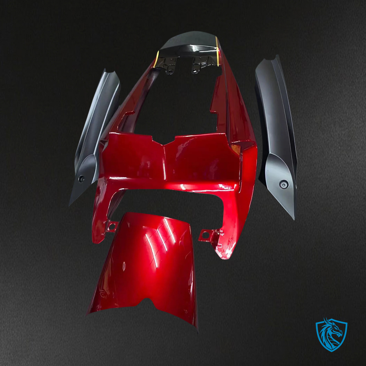 Triumph Daytona 675 (2009-2012) Dark Red & Black - Fairing Kit