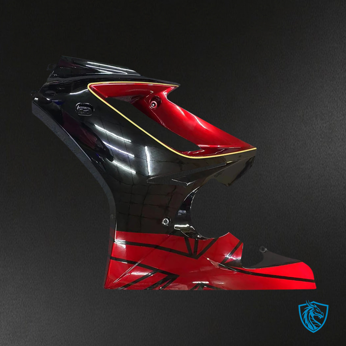 Triumph Daytona 675 (2009-2012) Dark Red & Black - Fairing Kit