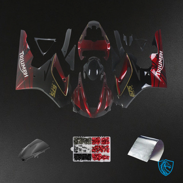 Triumph Daytona 675 (2009-2012) Red & Black - Fairing Kit