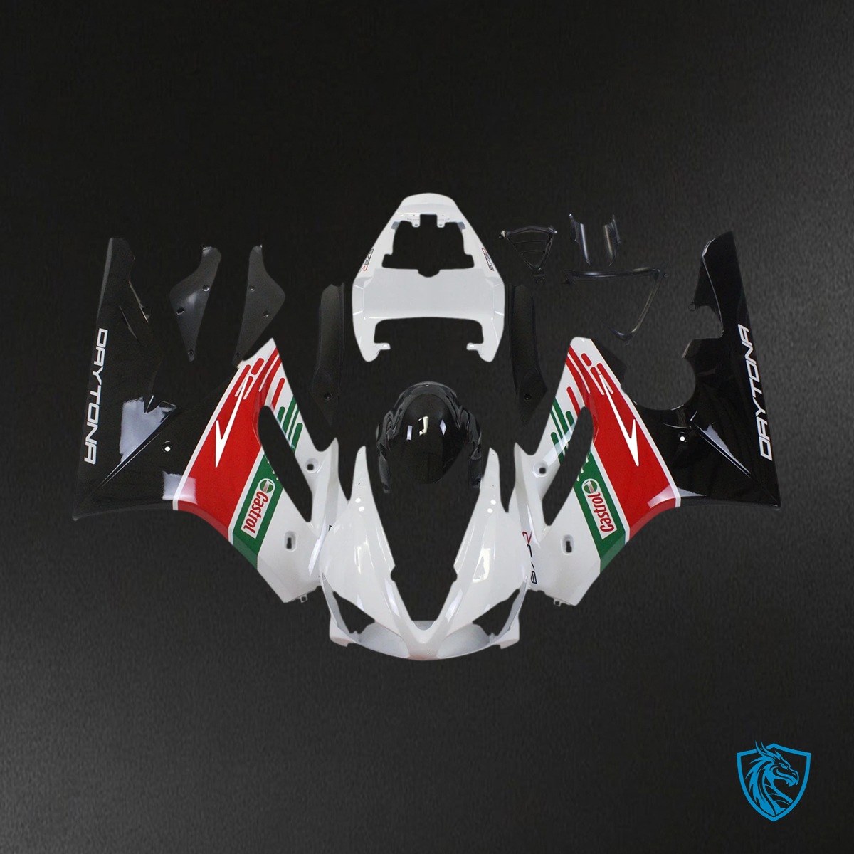 Triumph Daytona 675 (2009-2012) Red & Green - Fairing Kit