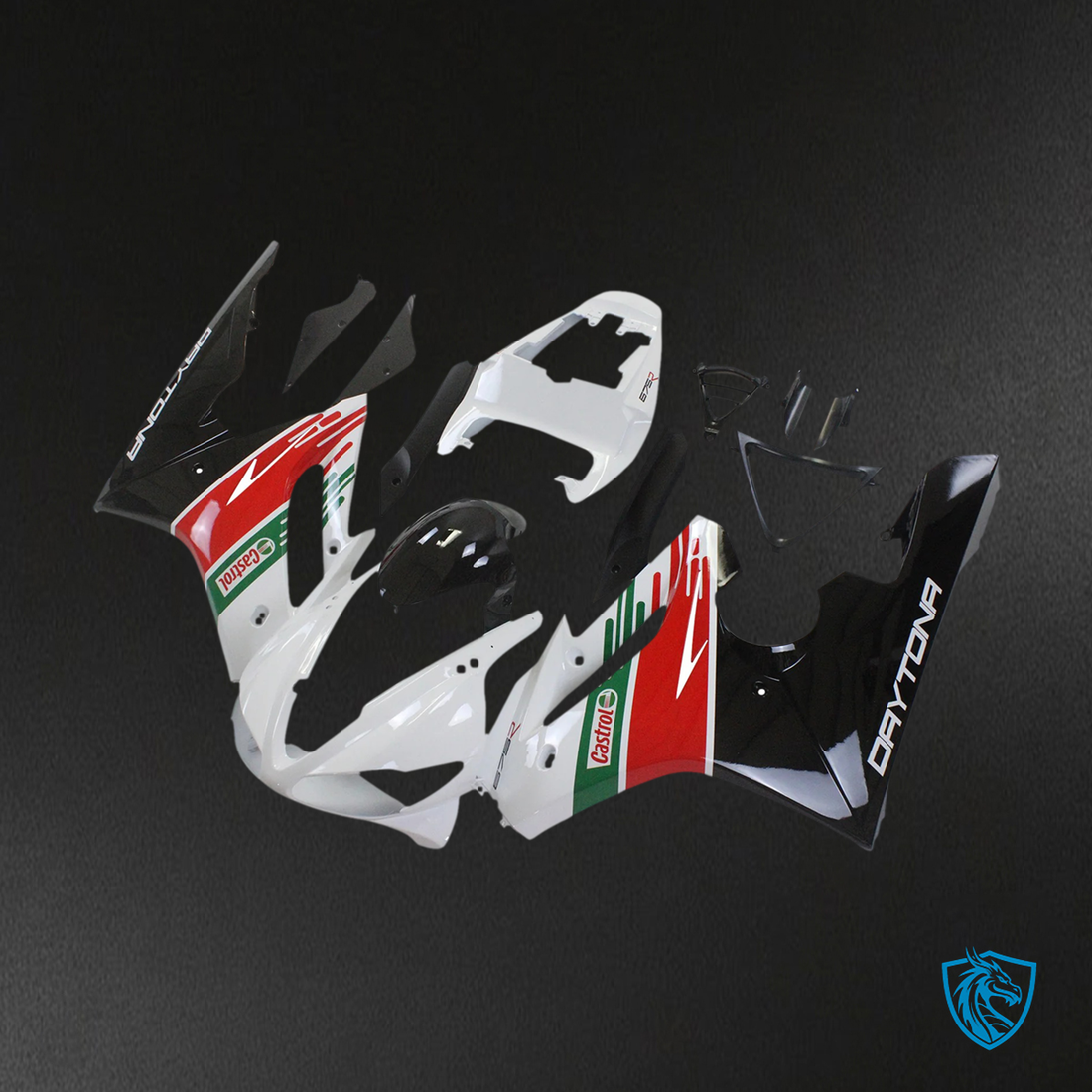 Triumph Daytona 675 (2009-2012) Red & Green - Fairing Kit