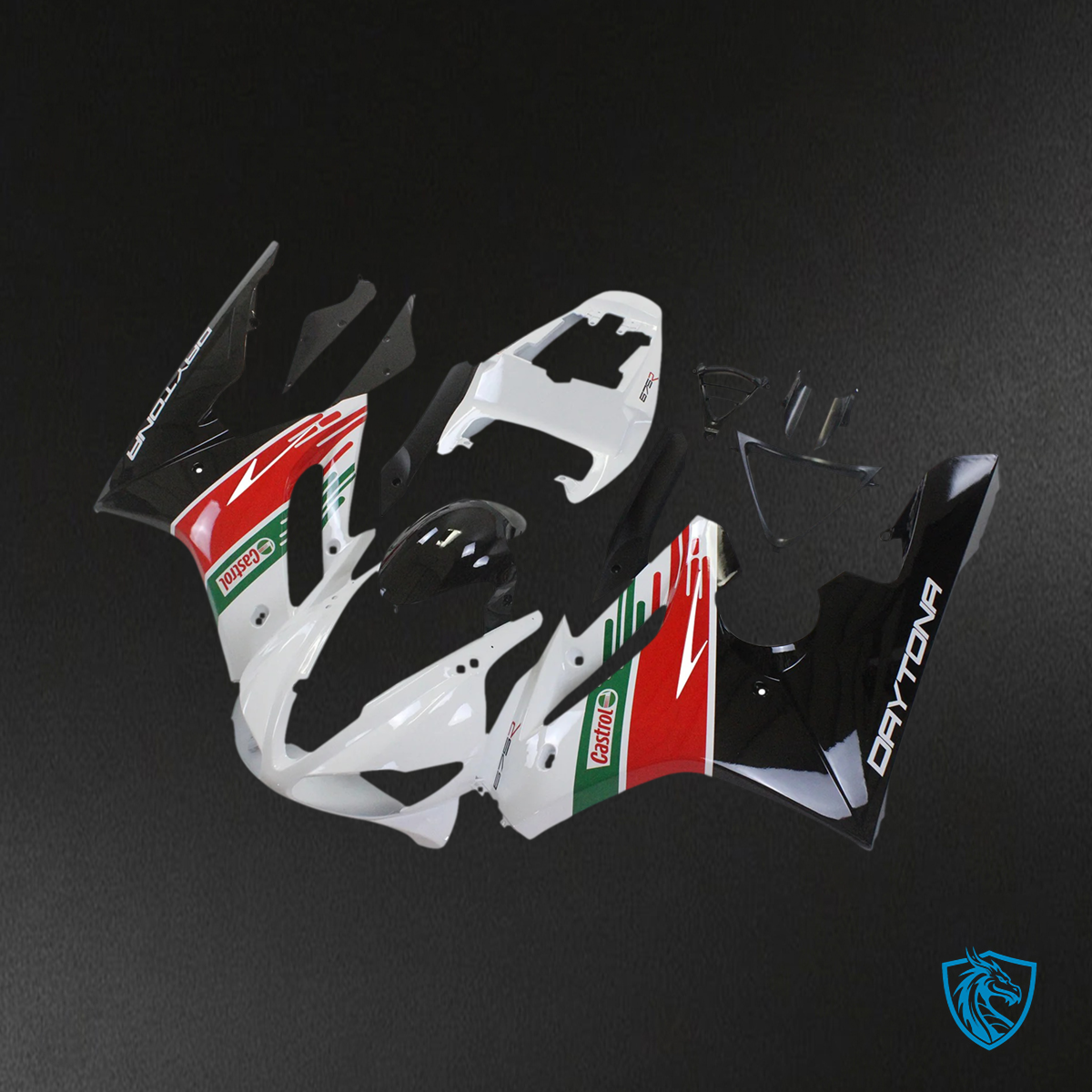 Triumph Daytona 675 (2009-2012) Red & Green - Fairing Kit