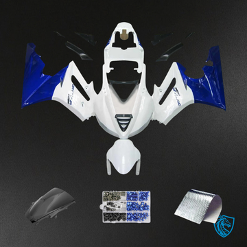 Triumph Daytona 675 (2009-2012) White & Blue - Fairing Kit