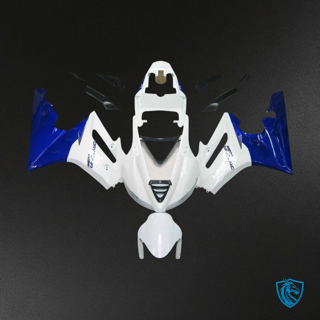 Triumph Daytona 675 (2009-2012) White & Blue - Fairing Kit