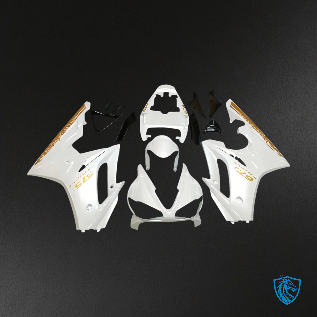 Triumph Daytona 675 (2009-2012) White - Fairing Kit