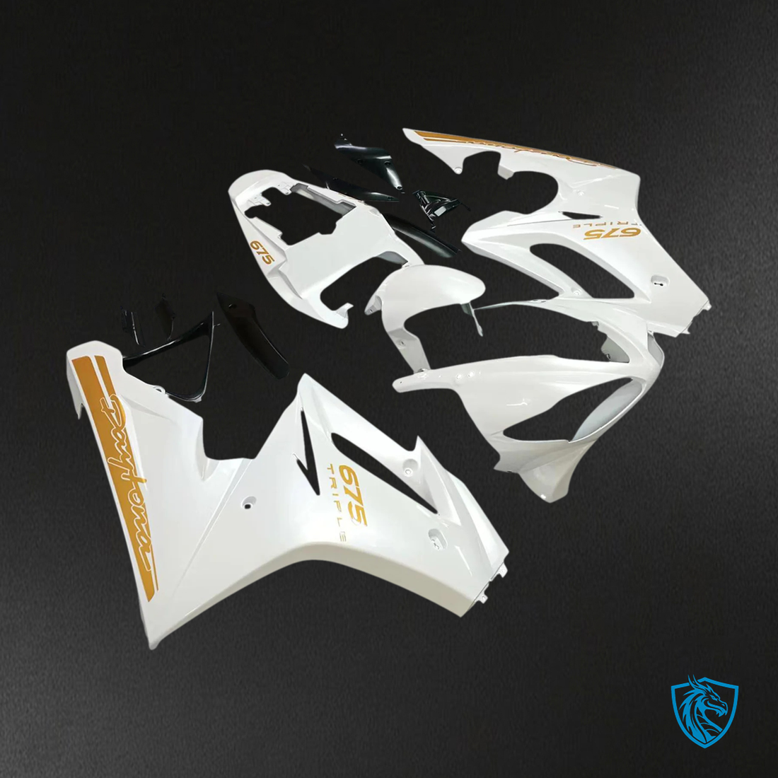 Triumph Daytona 675 (2009-2012) White - Fairing Kit