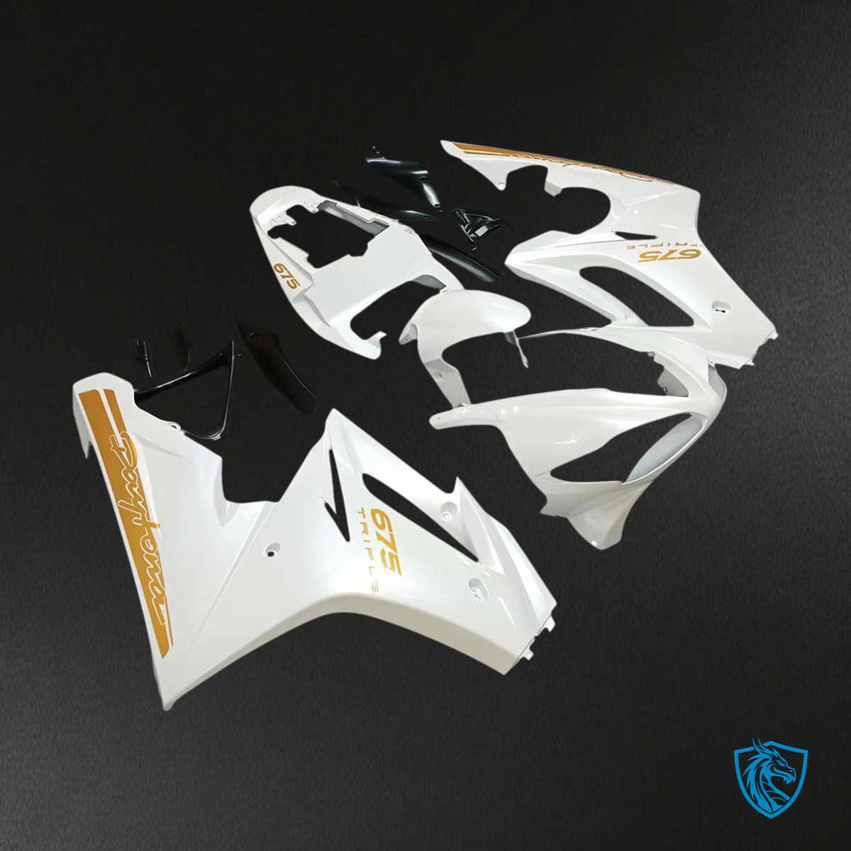 Triumph Daytona 675 (2009-2012) White - Fairing Kit