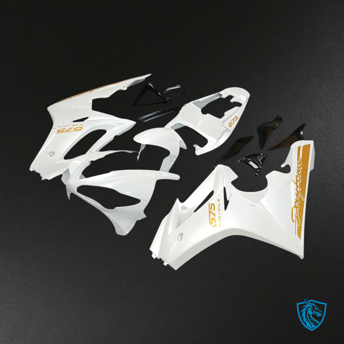 Triumph Daytona 675 (2009-2012) White - Fairing Kit