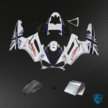 Triumph Daytona 675 (2009-2012) White & Black Style2 - Fairing Kit