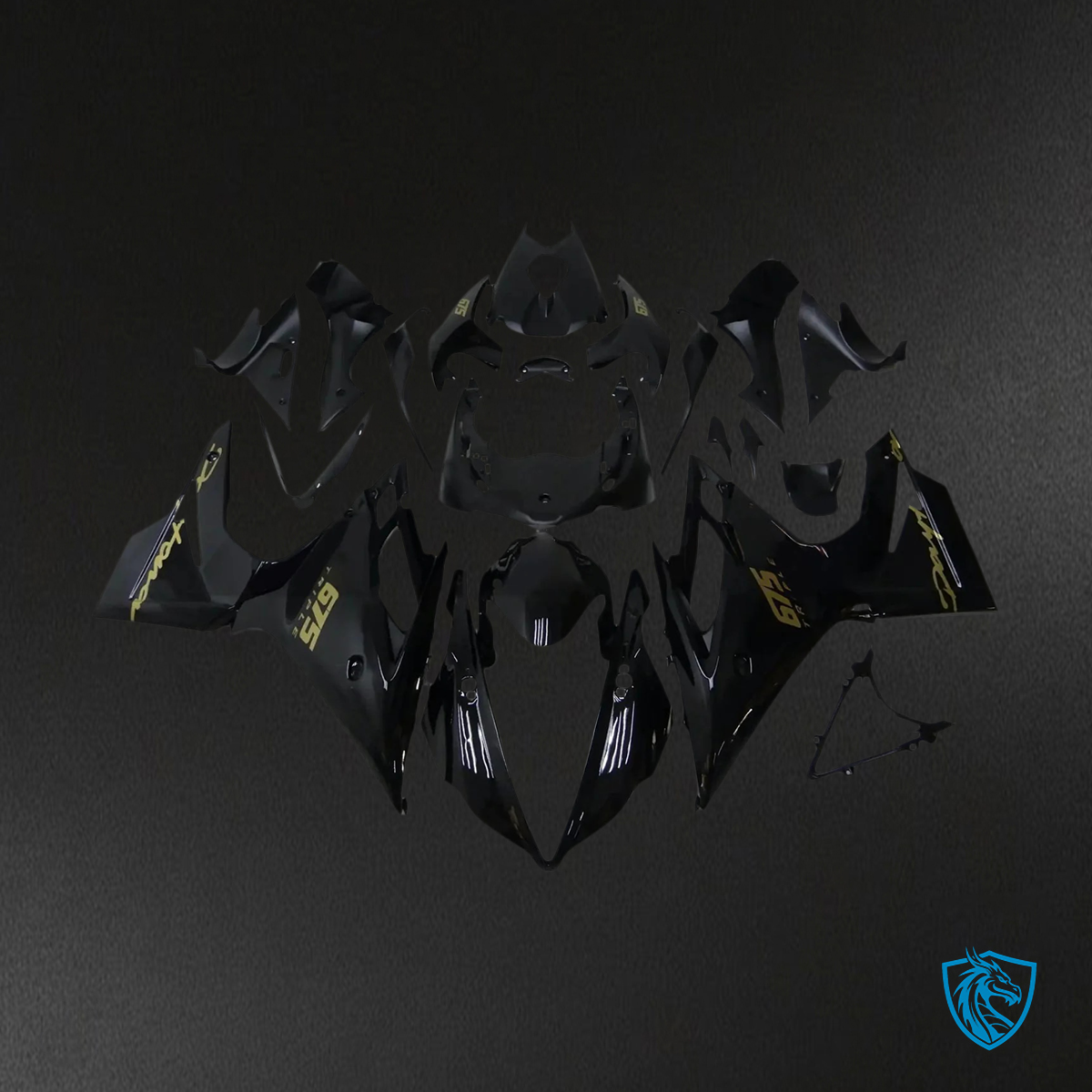 Triumph Daytona 675 (2013-2017) Black - Fairing Kit