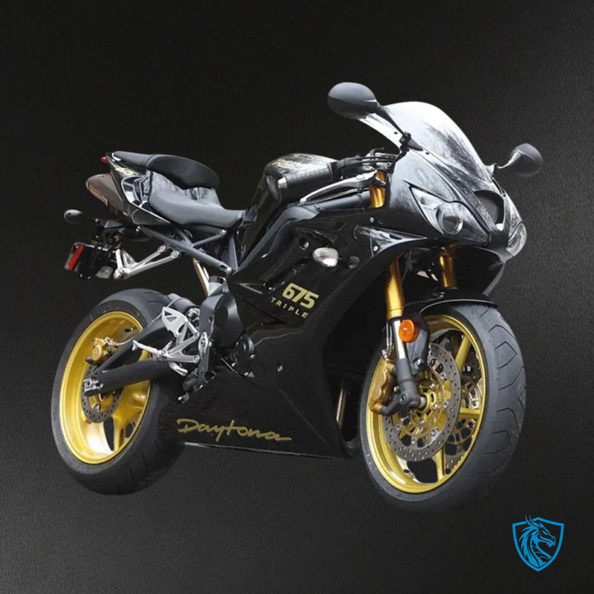 Triumph Daytona 675 (2013-2017) Black - Fairing Kit