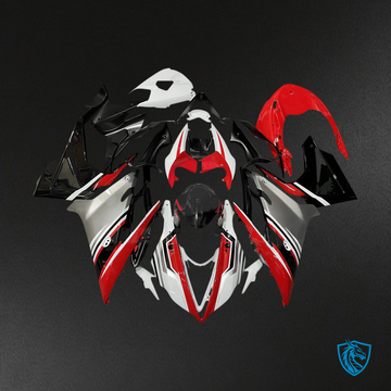 Triumph Daytona 675 (2013-2017) Black Red & Gray - Fairing Kit