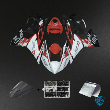 Triumph Daytona 675 (2013-2017) White Red & Black - Fairing Kit