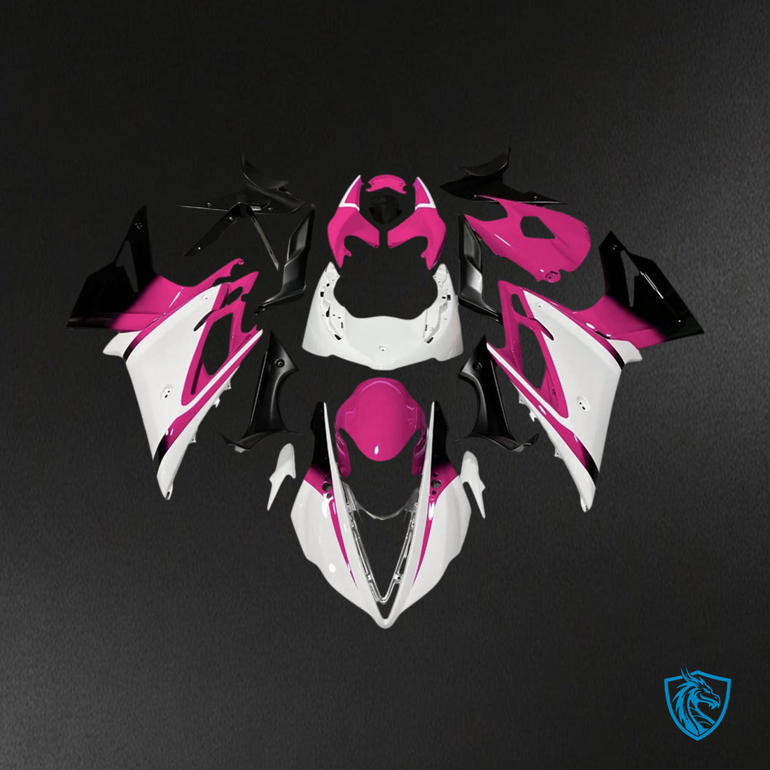 Triumph Daytona 675 (2013-2017) Pink & White - Fairing Kit
