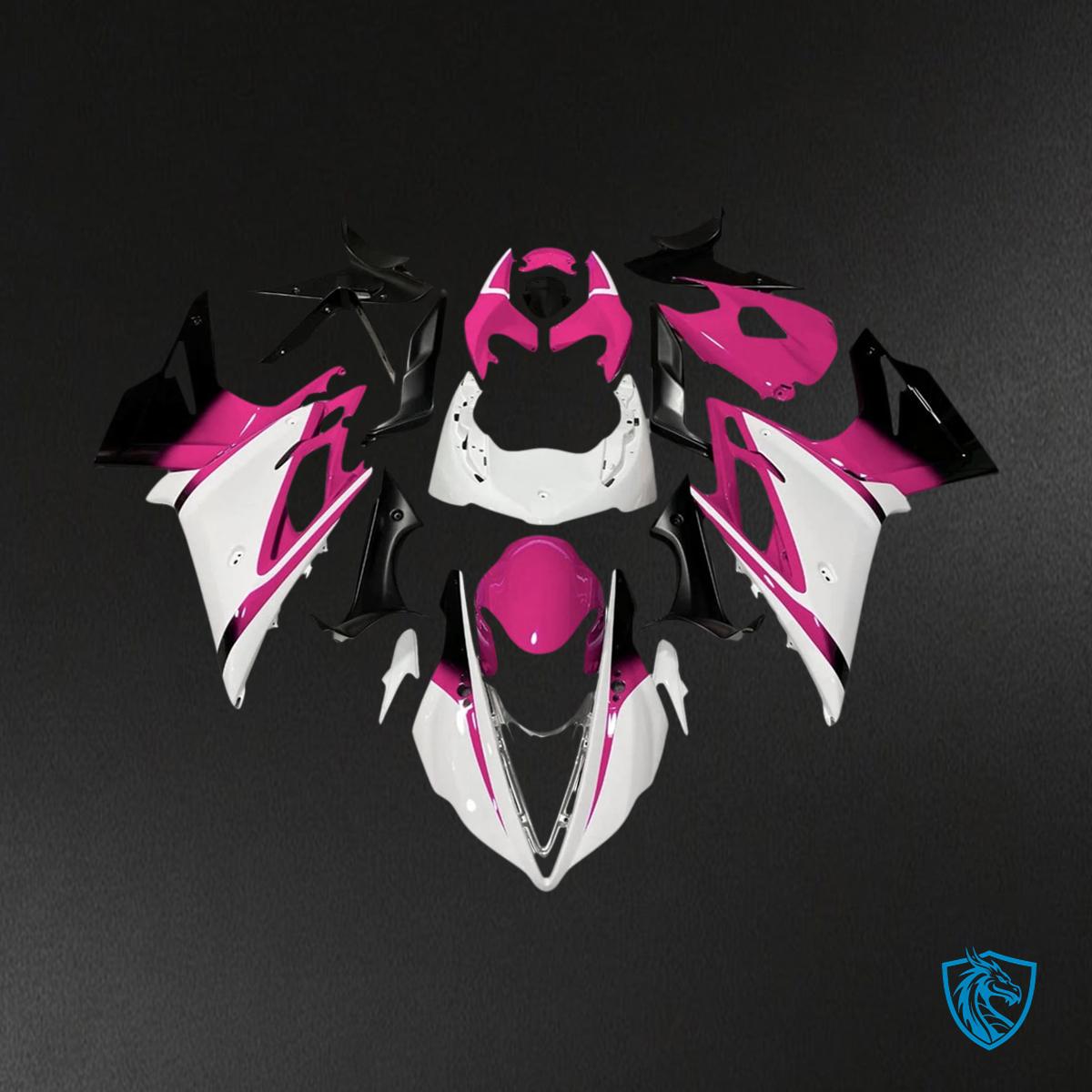 Triumph Daytona 675 (2013-2017) Pink & White - Fairing Kit