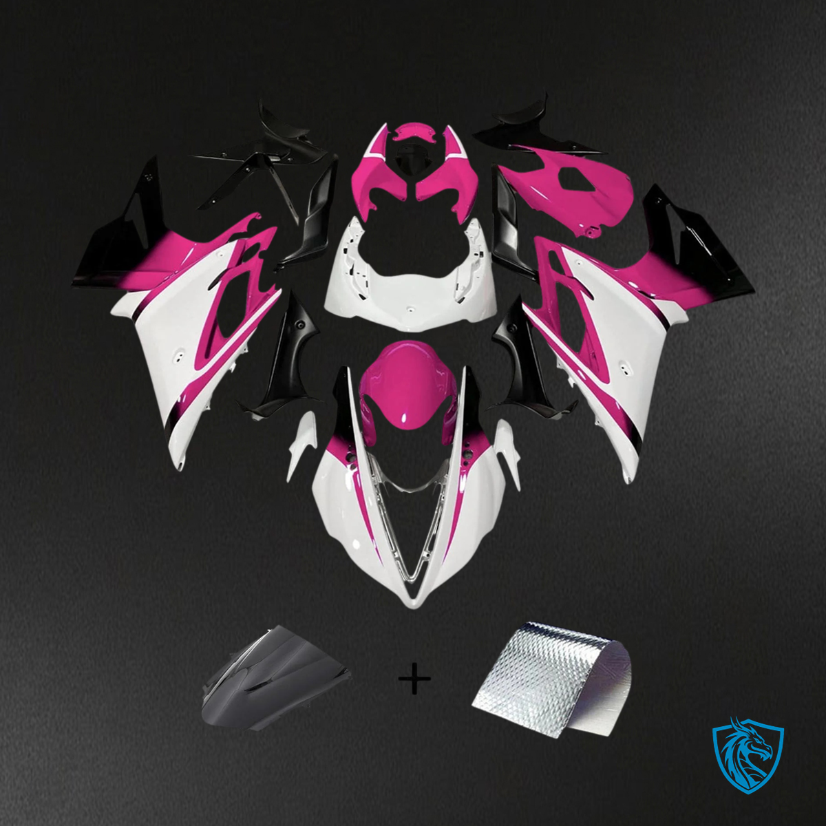 Triumph Daytona 675 (2013-2017) Pink & White - Fairing Kit