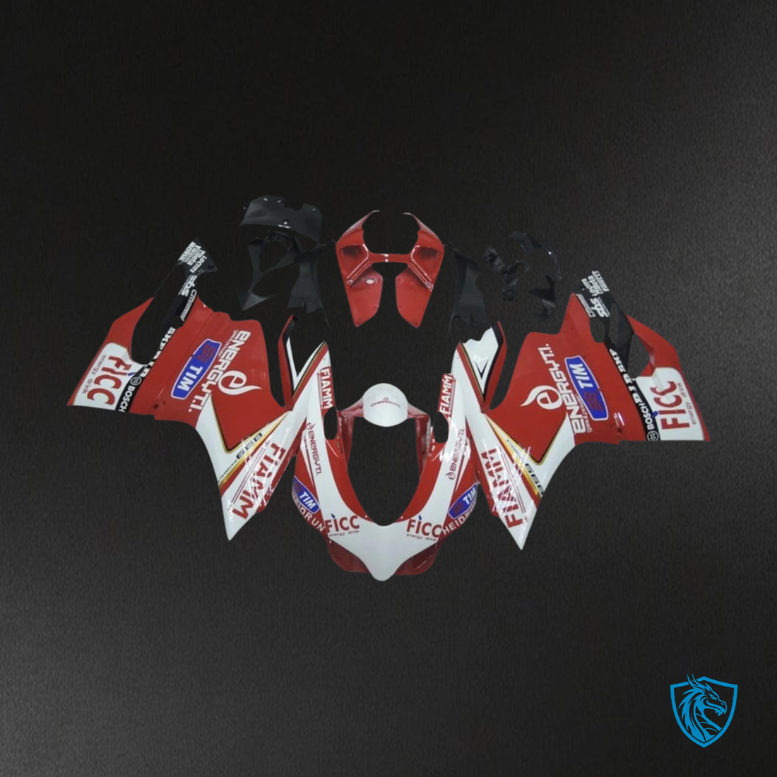 Triumph Daytona 675 (2013-2017) Red & White Style1 - Fairing Kit