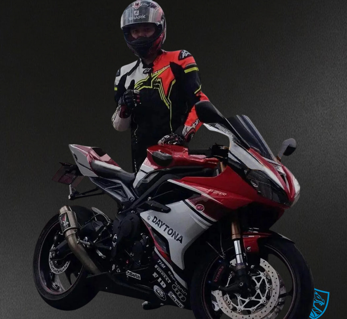 Triumph Daytona 675 (2013-2017) Red & White Style2 - Fairing Kit