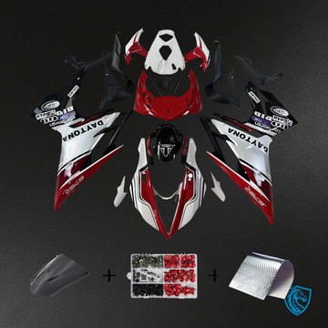 Triumph Daytona 675 (2013-2017) Red & White Style2 - Fairing Kit