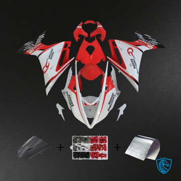 Triumph Daytona 675 (2013-2017) Red & White Style3 - Fairing Kit