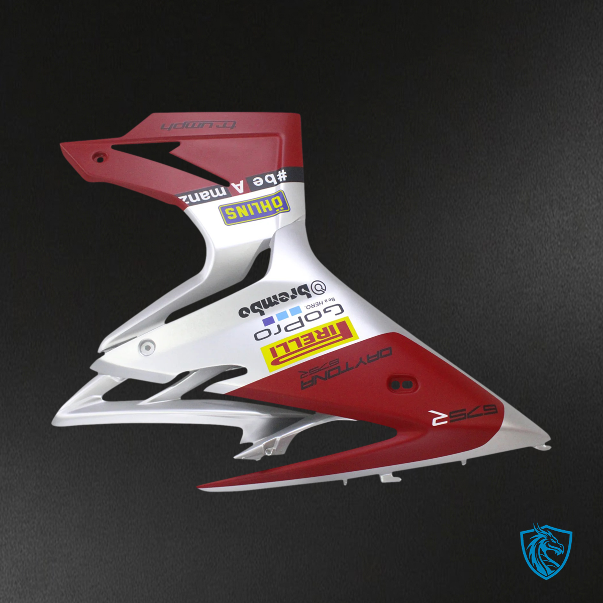 Triumph Daytona 675 (2013-2017) Red & White Style4 - Fairing Kit