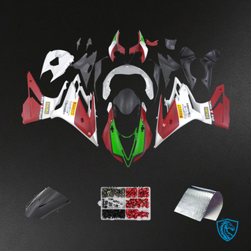 Triumph Daytona 675 (2013-2017) Red & White Style4 - Fairing Kit