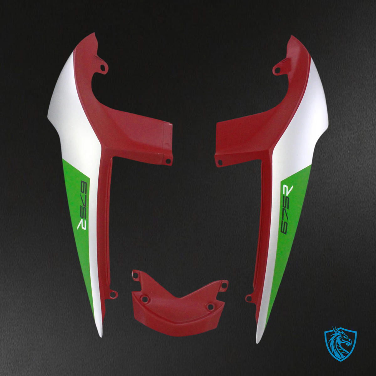 Triumph Daytona 675 (2013-2017) Red & White Style4 - Fairing Kit