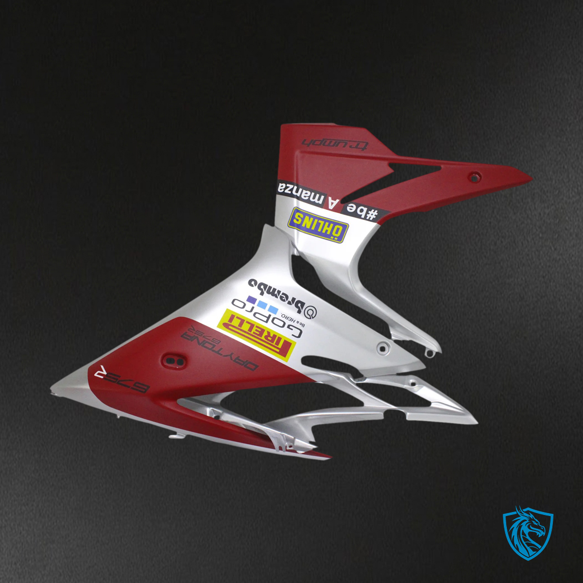 Triumph Daytona 675 (2013-2017) Red & White Style4 - Fairing Kit